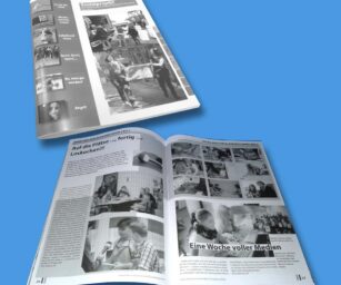 Broschüren im Schwarzweiss Druck