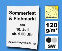 Plakate SW auf wetterfestem Papier